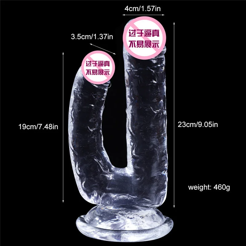 Realistic Double Ended Anal Dildo Penetration Vagina and Anus Soft Skin Feeling Penis Femme Masturbation Cock Sex Toys for Women
