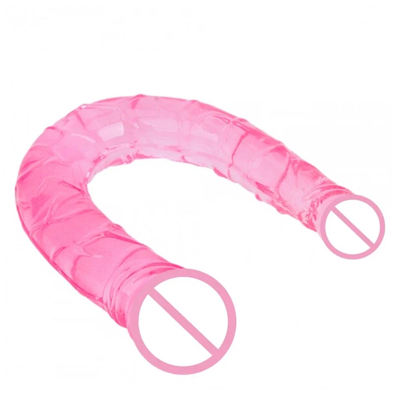 Lesbian Jelly Double Ended Dildo Realistic Erotic Penis Double Penetration Anal Dick Strapon Adult Sex Toys For Woman Sex Shop Lesbian Jelly Double Ended Dildo Realistic Erotic Penis Double Penetration Anal Dick Strapon Adult Sex Toys For Woman Sex Shop