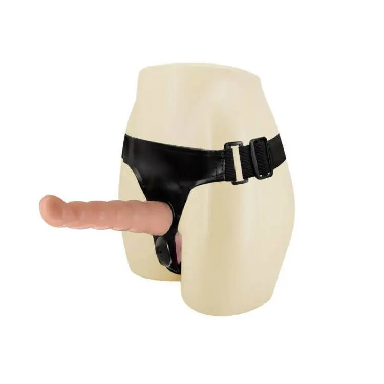 Double Penis Dual Ended Strapon Ultra Elastic Harness Belt Strap On Dildo Adult Sex Toys for Woman Couple Anal Soft Dildo