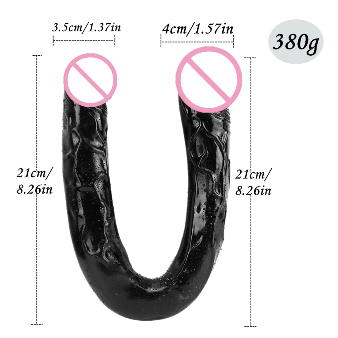 Double head Realistic Dildo Anal Plug for Women Men Couple Ended Dildo Flexible Big Penis Adult Sex Toy for Lesbian Sex Products