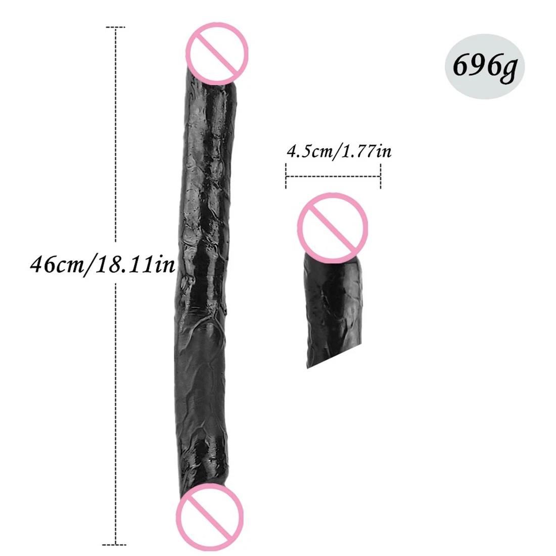 Double head Realistic Dildo Anal Plug for Women Men Couple Ended Dildo Flexible Big Penis Adult Sex Toy for Lesbian Sex Products