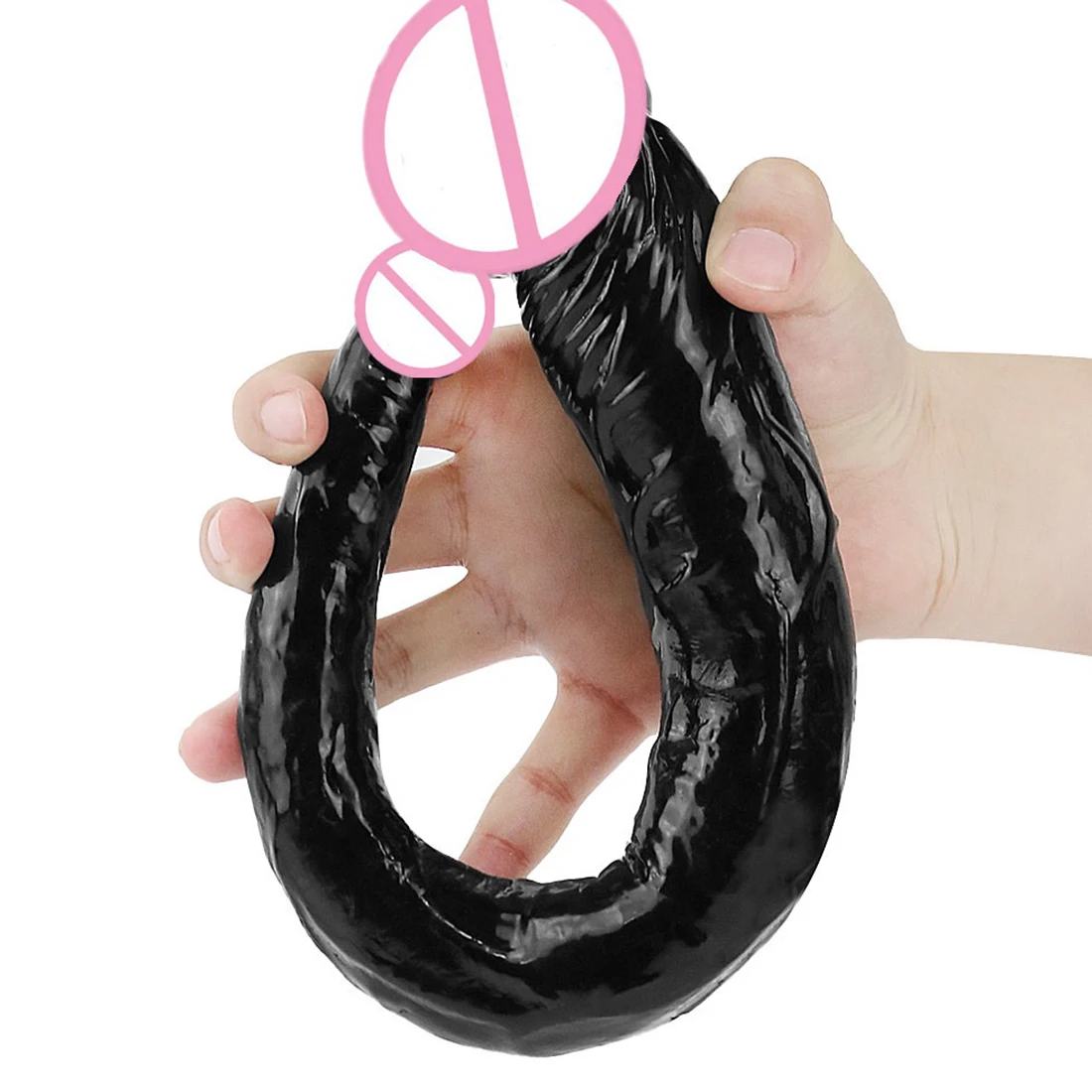 Double head Realistic Dildo Anal Plug for Women Men Couple Ended Dildo Flexible Big Penis Adult Sex Toy for Lesbian Sex Products