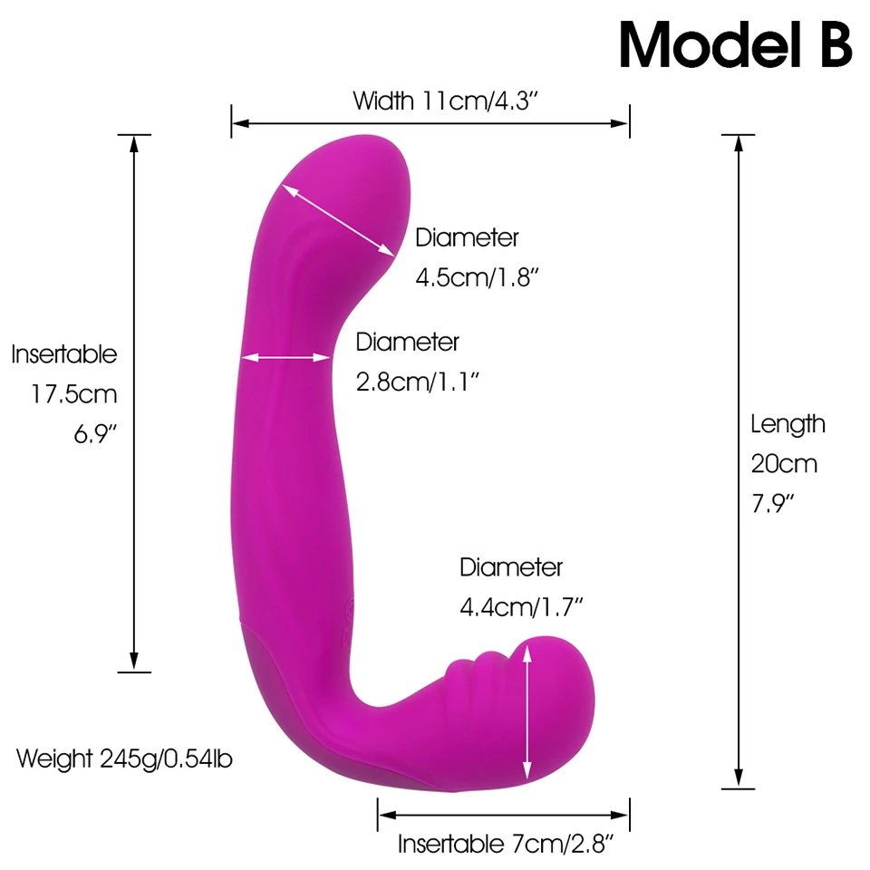 Erotic Strapless Strapon Dildo Vibrator Pegging Anal G Spot Double Ended Penis Lesbian Toys for Adults Gay Sex Toys for Woman