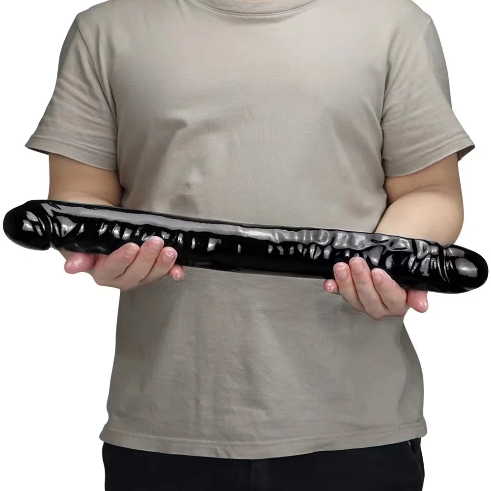 Long Double Head Dildo Realistic Penis Double End Phallus Anal Plug Big Penis for Women Lesbian Masturbator for Adult Sex Toys18