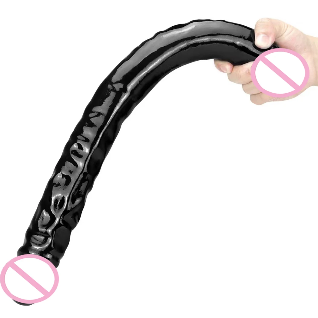 Long Double Head Dildo Realistic Penis Double End Phallus Anal Plug Big Penis for Women Lesbian Masturbator for Adult Sex Toys18