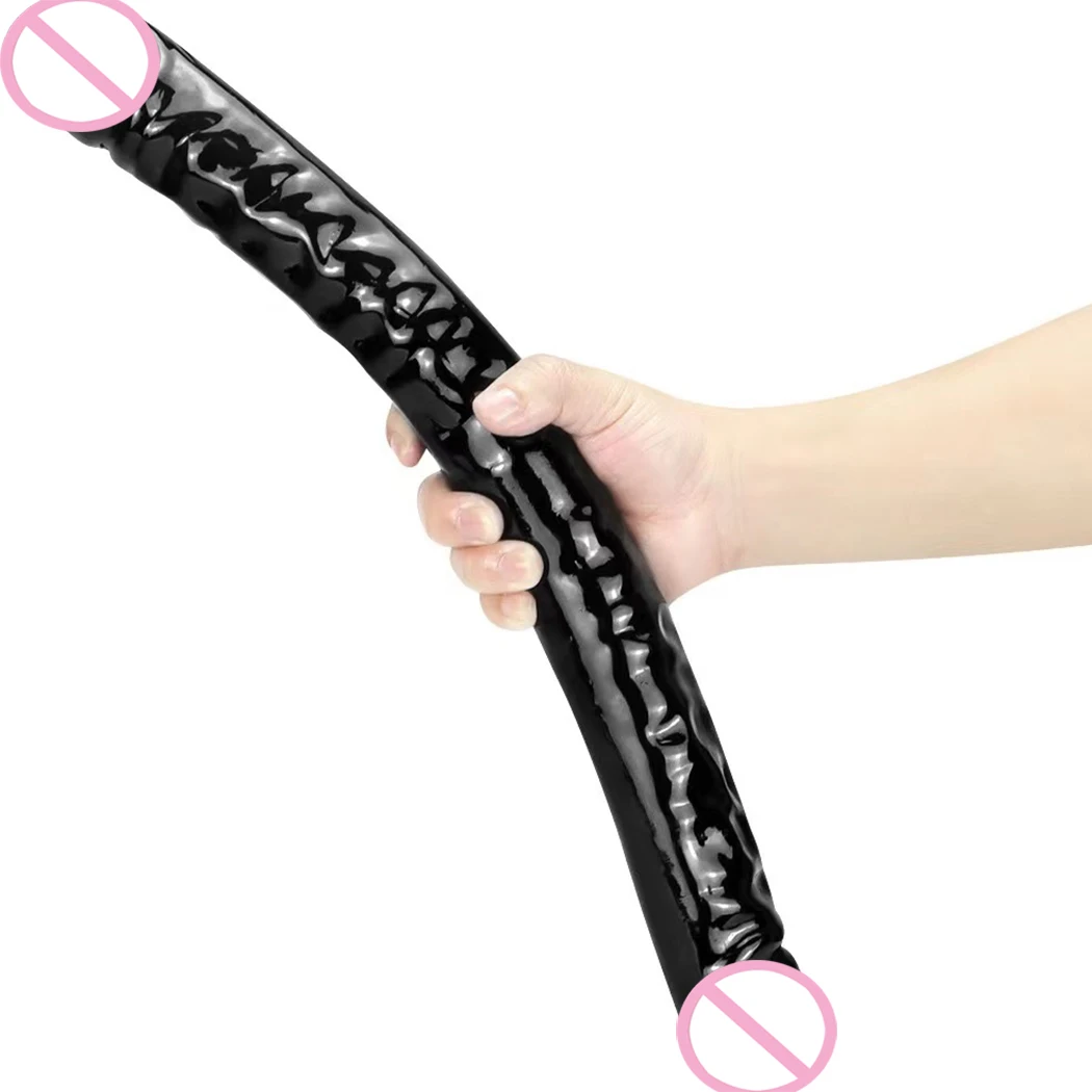Long Double Head Dildo Realistic Penis Double End Phallus Anal Plug Big Penis for Women Lesbian Masturbator for Adult Sex Toys18
