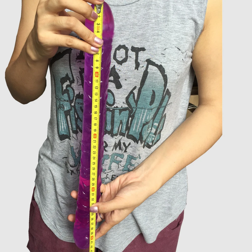 big thick Double Dildo 16.5 Inch 42cm L dual glan penis for Women Gay Lesbian Double Ended Dong Sex Toy Sex Product