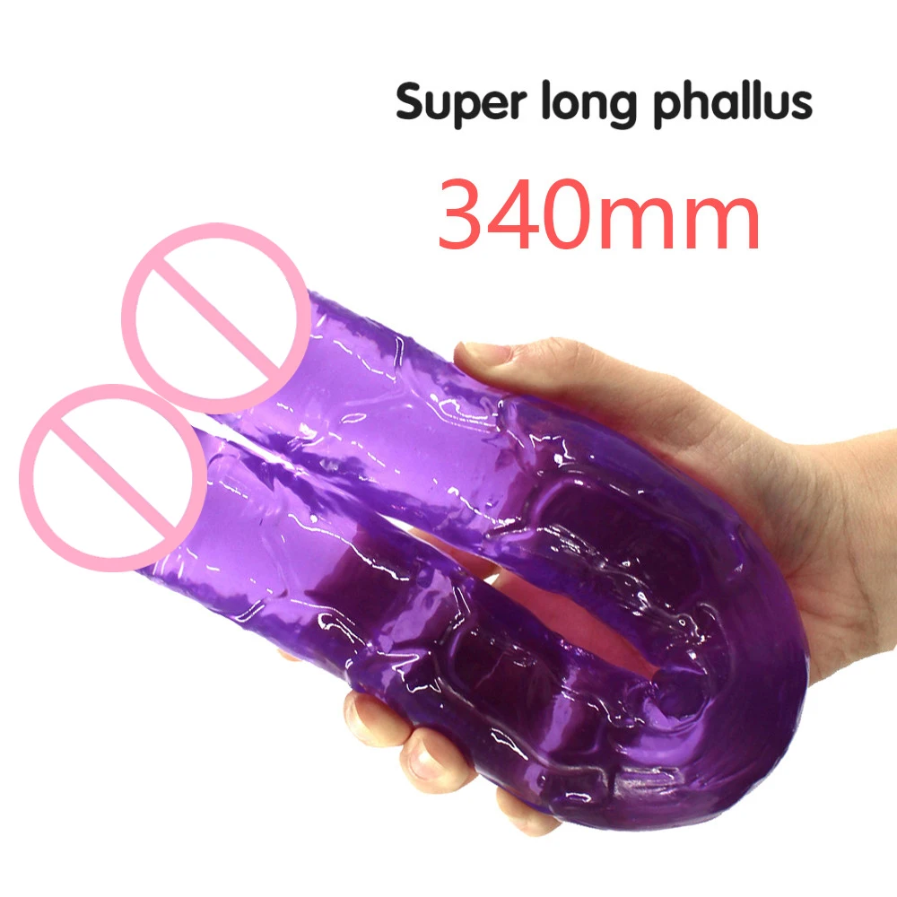 Double Head Realistic Dildo for Women Long Anal Play for Men Couple Ended Dildo Flexible Big Penis Adult Sex Toys for Lesbian Double Head Realistic Dildo for Women Long Anal Play for Men Couple Ended Dildo Flexible Big Penis Adult Sex Toys for Lesbian