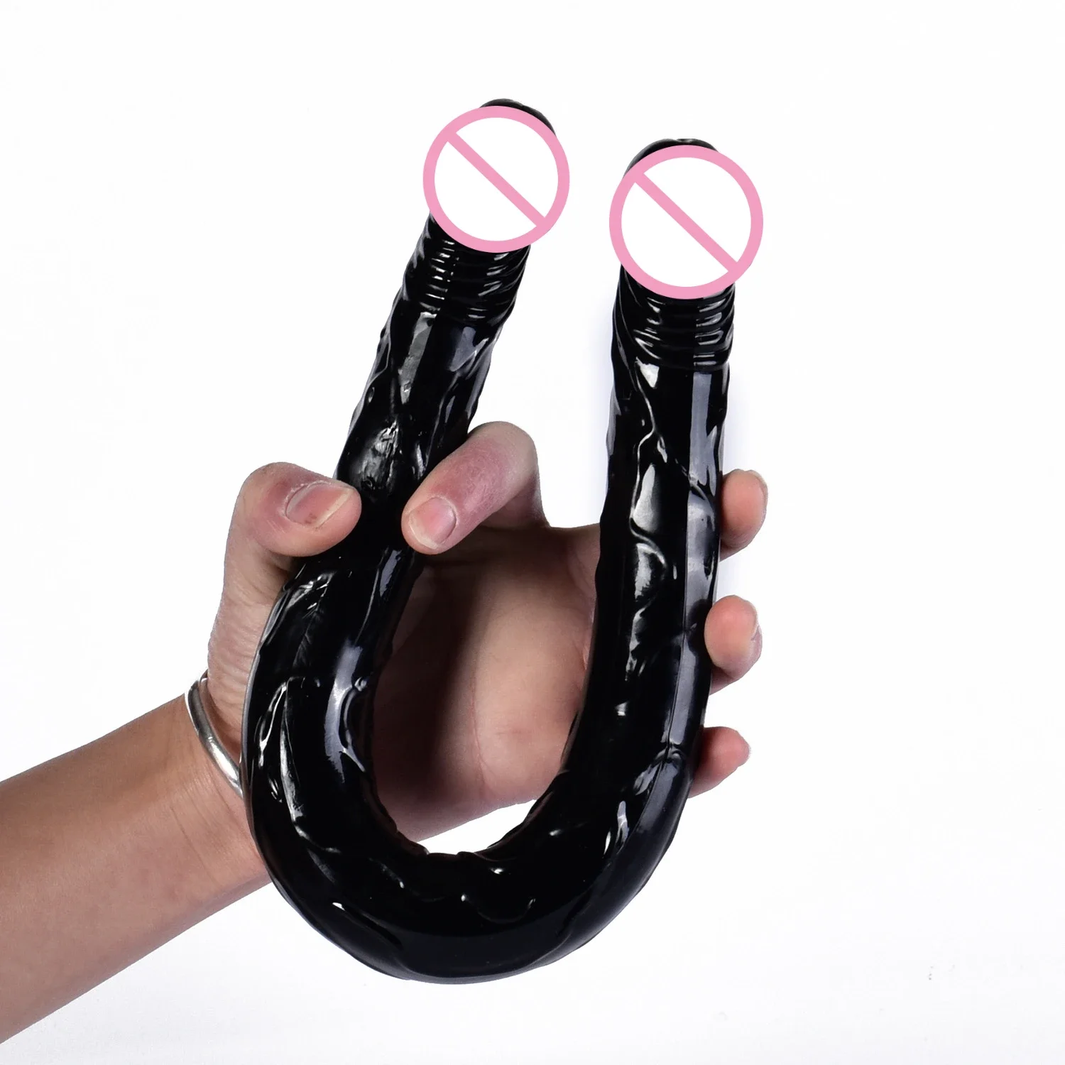 Double head Dildo Long Jelly Realistic Dildo Double Ended Dildo Flexible Big Penis for Women Masturbator Sex Toys for Lesbian