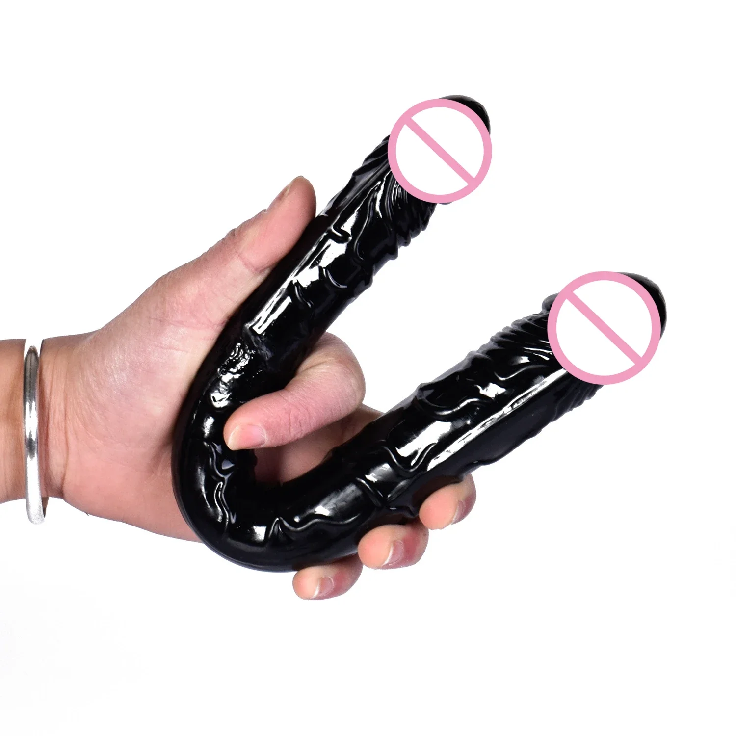 Double head Dildo Long Jelly Realistic Dildo Double Ended Dildo Flexible Big Penis for Women Masturbator Sex Toys for Lesbian