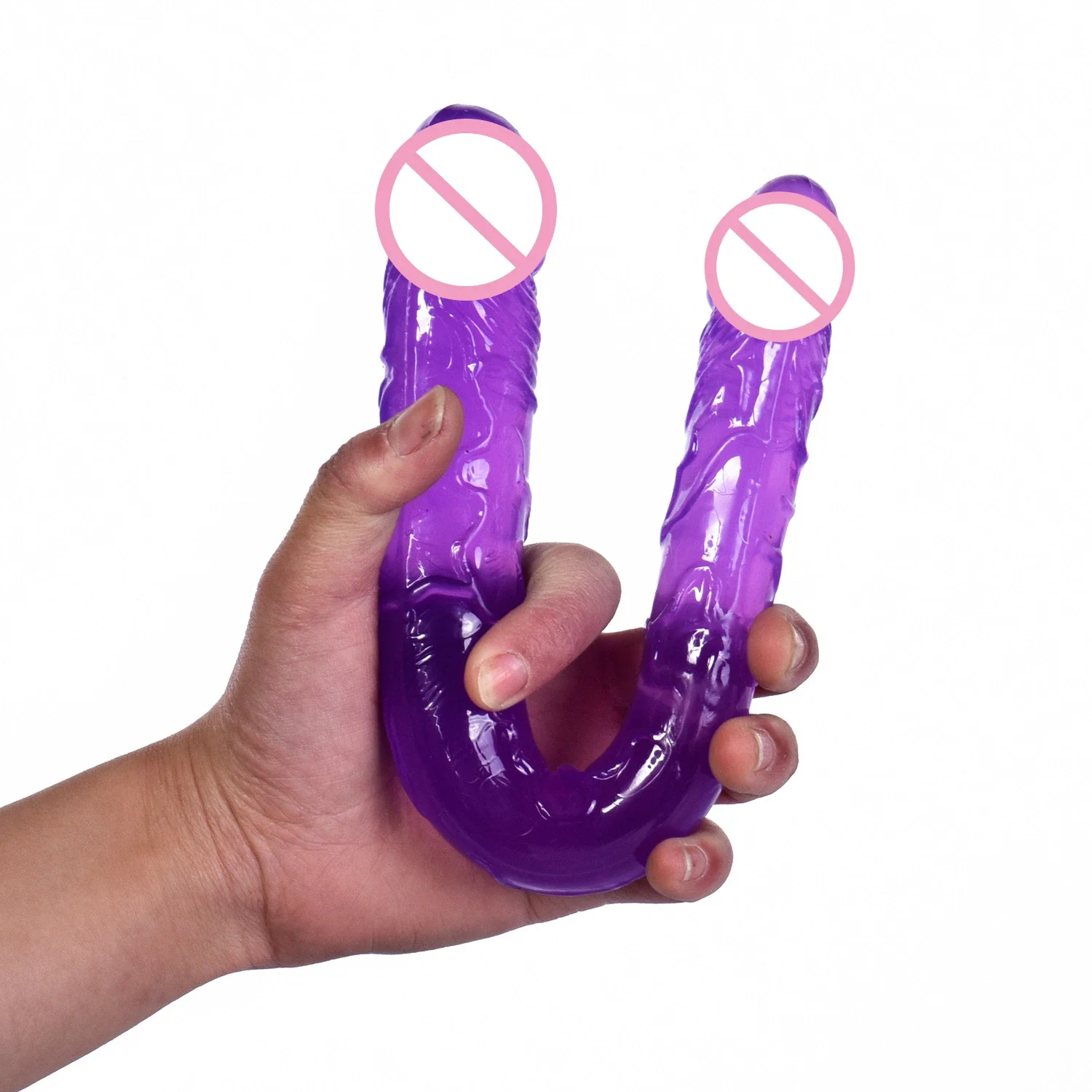 Double head Dildo Long Jelly Realistic Dildo Double Ended Dildo Flexible Big Penis for Women Masturbator Sex Toys for Lesbian