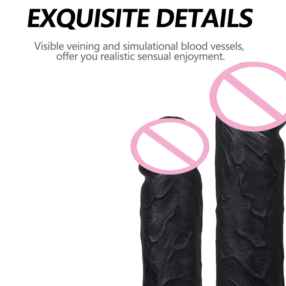 Double Head Dildo Long Realistic Penis Double Ended Phallus Flexible Big Penis for Women Masturbator for Men Sex Toy for Lesbian