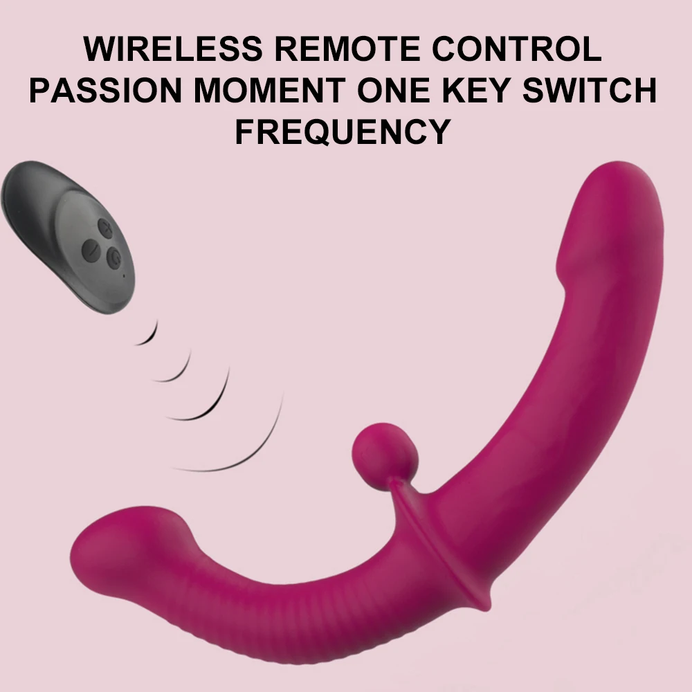 Erotic Sextoys Strapless Strapon Dildo Vibrator Lesbian Strap-on Penis Pegging Double Ended Dildo Adults Sex Toys for Women