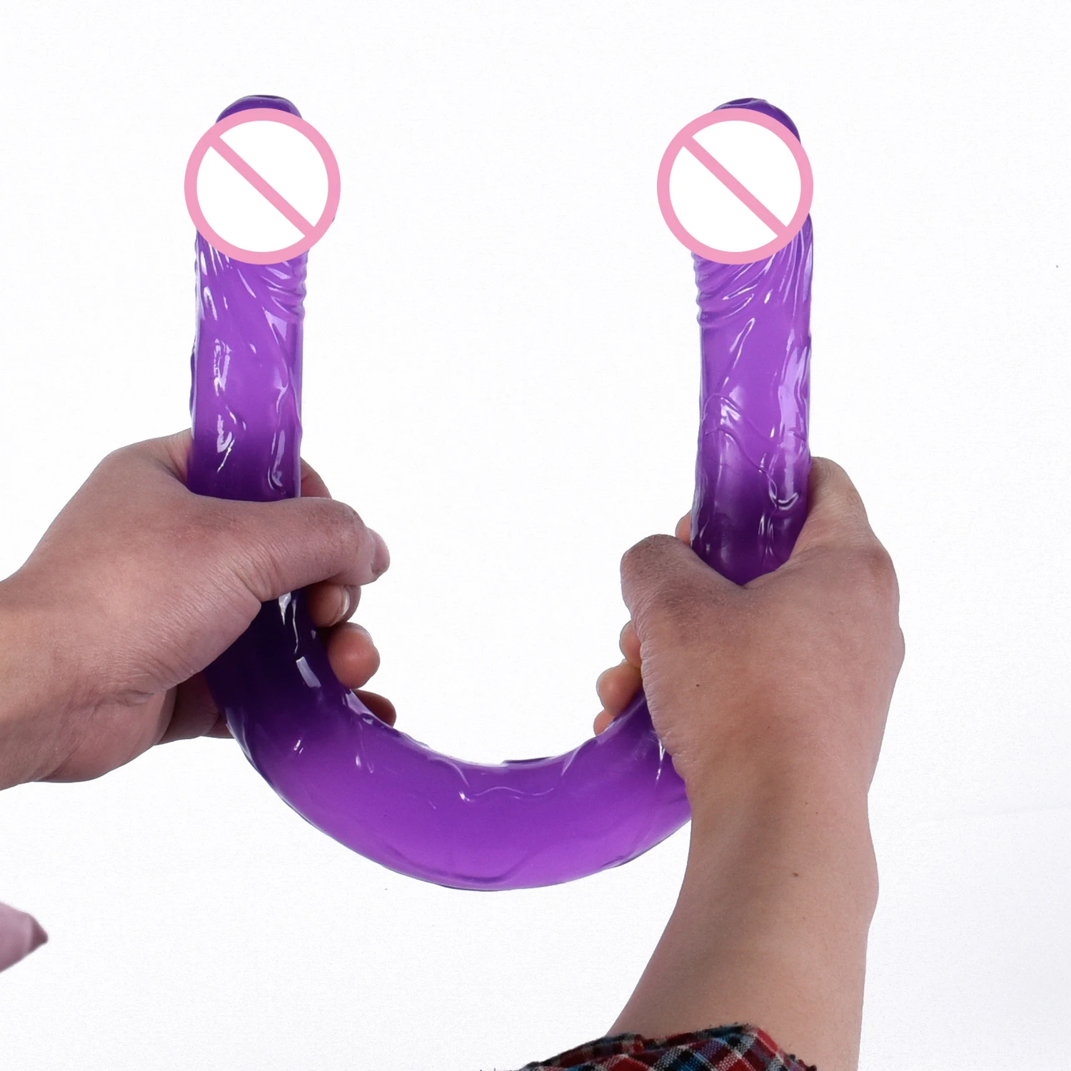 Double head Dildo Long Jelly Realistic Dildo Double Ended Dildo Flexible Big Penis for Women Masturbator Sex Toys for Lesbian