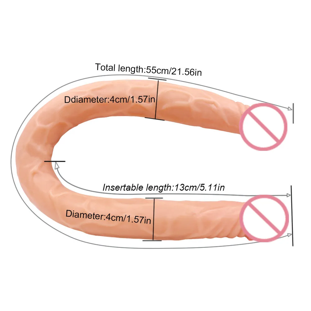 21.56inch Double Dildo Ended Super Long Dildo for Lesbian Flexible Double Penis Vagina and Anal Adult Game Sex Toy for Women Gay 21.56inch Double Dildo Ended Super Long Dildo for Lesbian Flexible Double Penis Vagina and Anal Adult Game Sex Toy for Women Gay