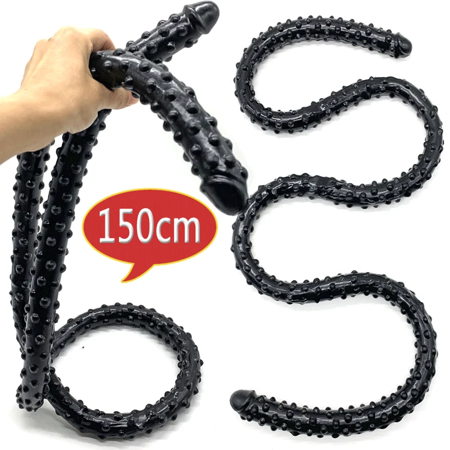 Realistic Dildo Double Ended Dildo Penis Cock 150*3CM Lesbian Vaginal Anal Plug Fake Penis For Women Dildos Sex Toys