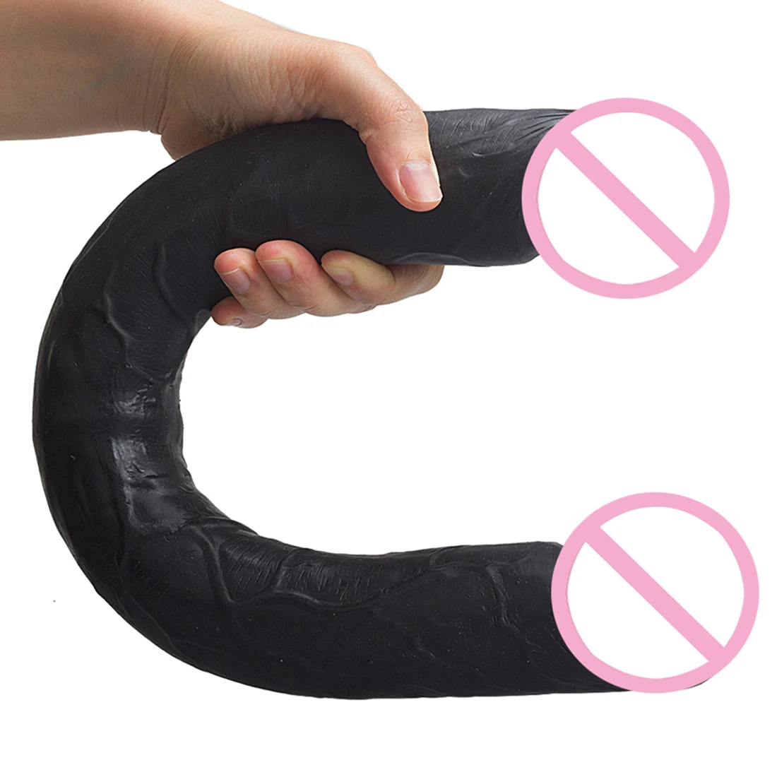 Double Ended Phallus Double Head Dildo Long Realistic Penis Flexible Big Anal Plug Female Masturbator Sex Toys for Lesbian Gay18