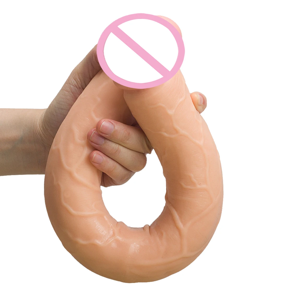 Double Ended Phallus Double Head Dildo Long Realistic Penis Flexible Big Anal Plug Female Masturbator Sex Toys for Lesbian Gay18
