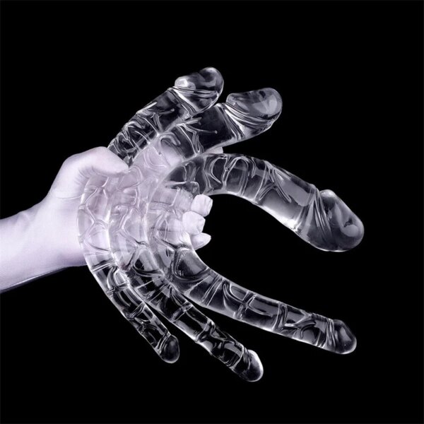 Realistic U Shape Double Ended Dildo Vagina Anal Plug G-spot Masturbators Silicone Soft Jelly Couples Sex Toys For Women Lesbian