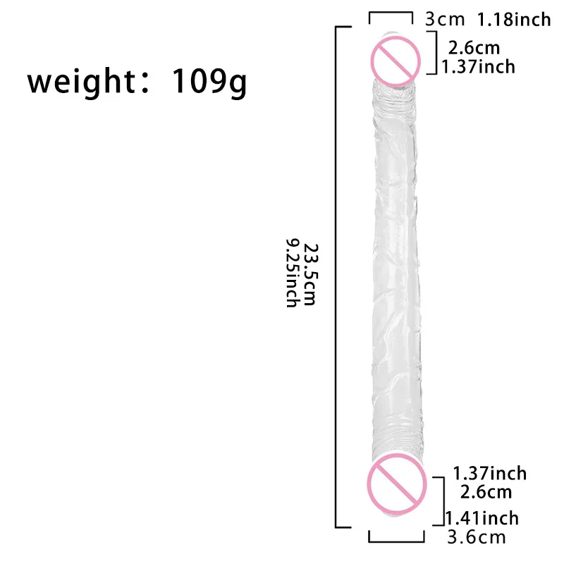 Realistic Dildo Double Ended Dildo Sex Toy For Woman TPE Erotic Soft Long Jelly Dildo for Lesbian Flexible Big Penis Masturbator