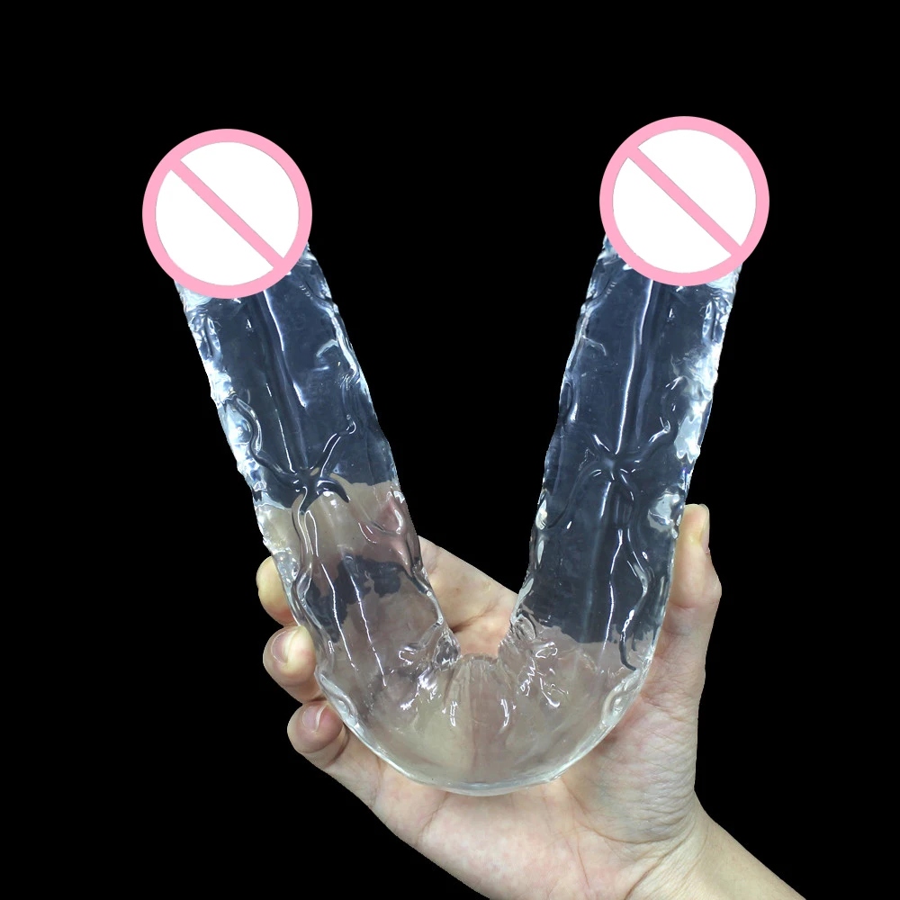 Realistic Dildo Double Ended Dildo Sex Toy For Woman TPE Erotic Soft Long Jelly Dildo for Lesbian Flexible Big Penis Masturbator
