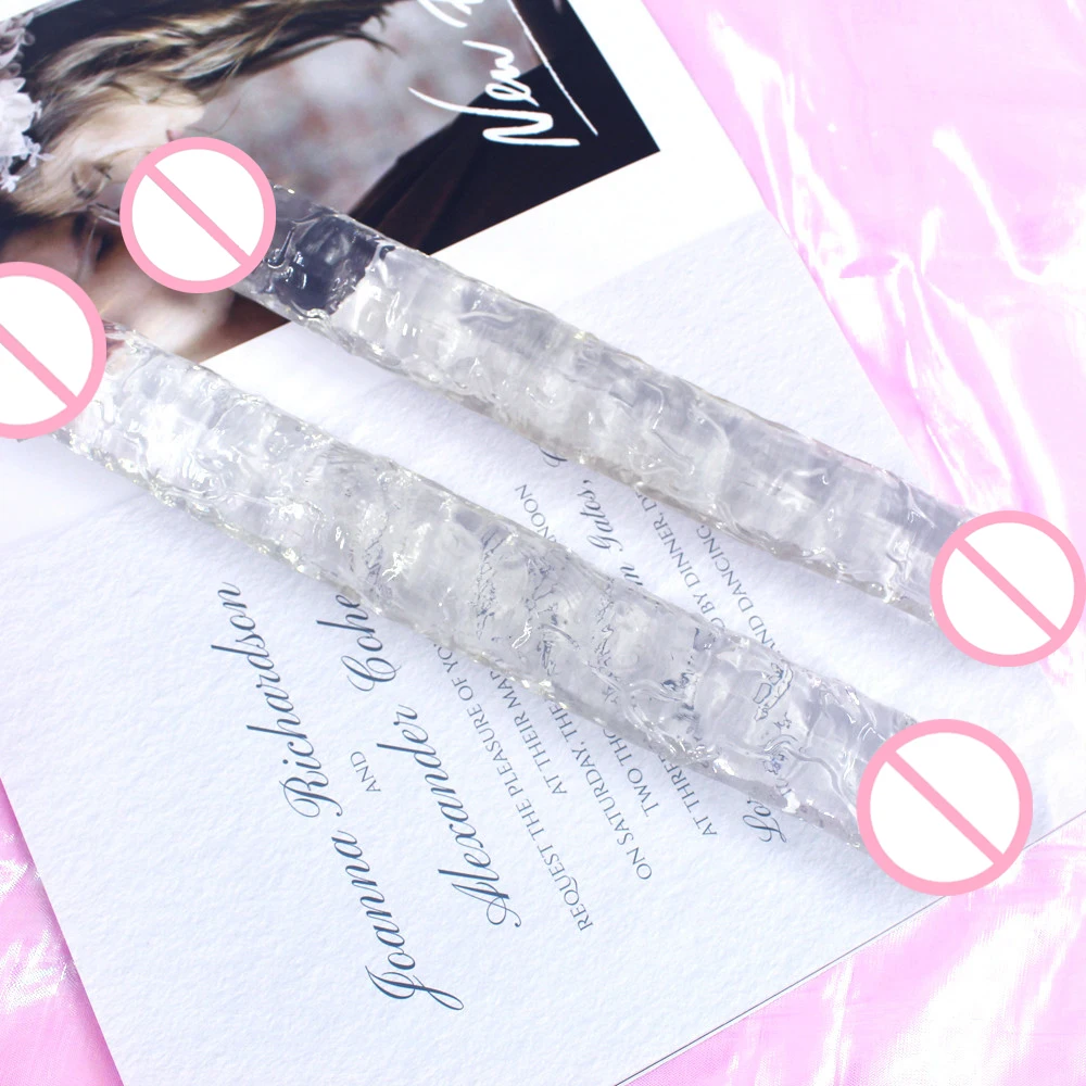 Realistic Dildo Double Ended Dildo Sex Toy For Woman TPE Erotic Soft Long Jelly Dildo for Lesbian Flexible Big Penis Masturbator