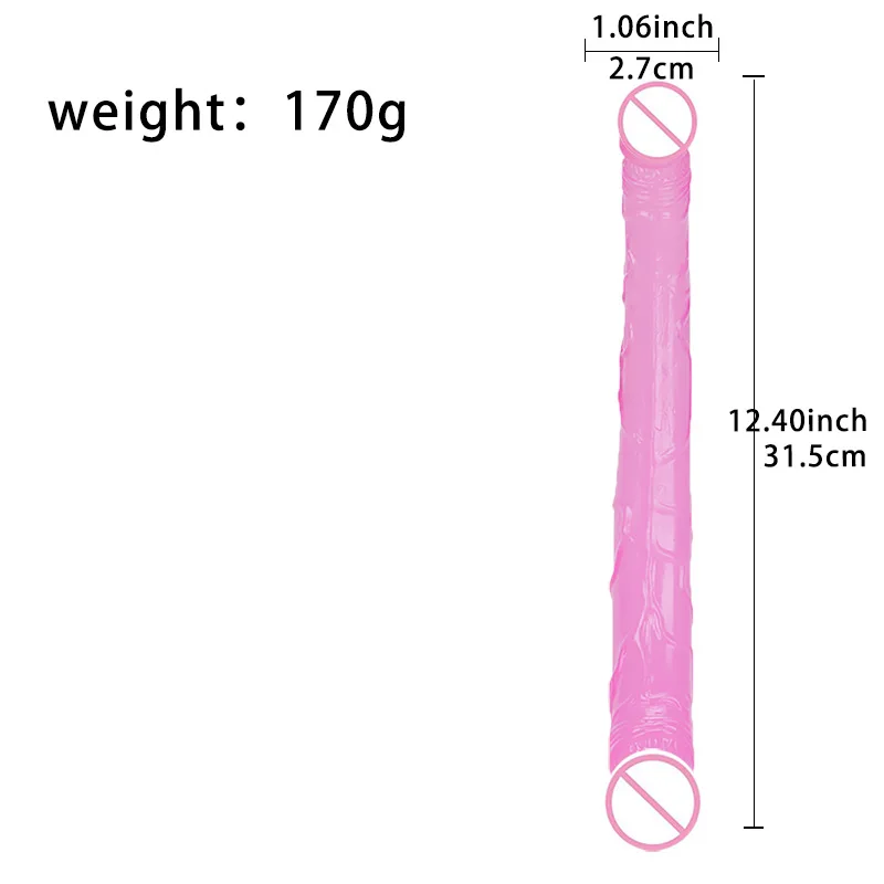 Realistic Dildo Double Ended Dildo Sex Toy For Woman TPE Erotic Soft Long Jelly Dildo for Lesbian Flexible Big Penis Masturbator