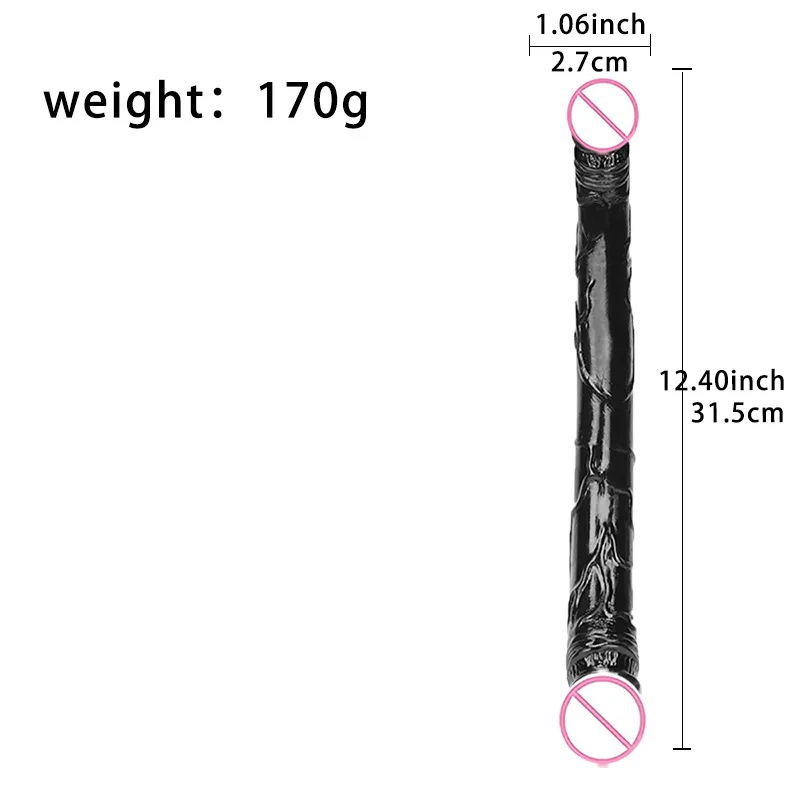 Realistic Dildo Double Ended Dildo Sex Toy For Woman TPE Erotic Soft Long Jelly Dildo for Lesbian Flexible Big Penis Masturbator