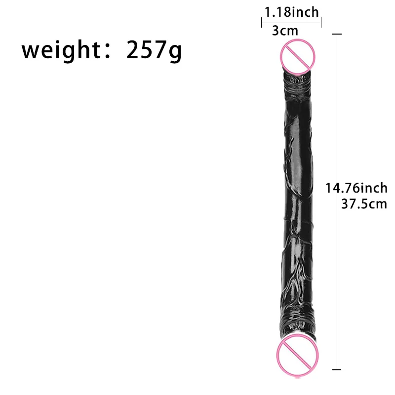 Realistic Dildo Double Ended Dildo Sex Toy For Woman TPE Erotic Soft Long Jelly Dildo for Lesbian Flexible Big Penis Masturbator