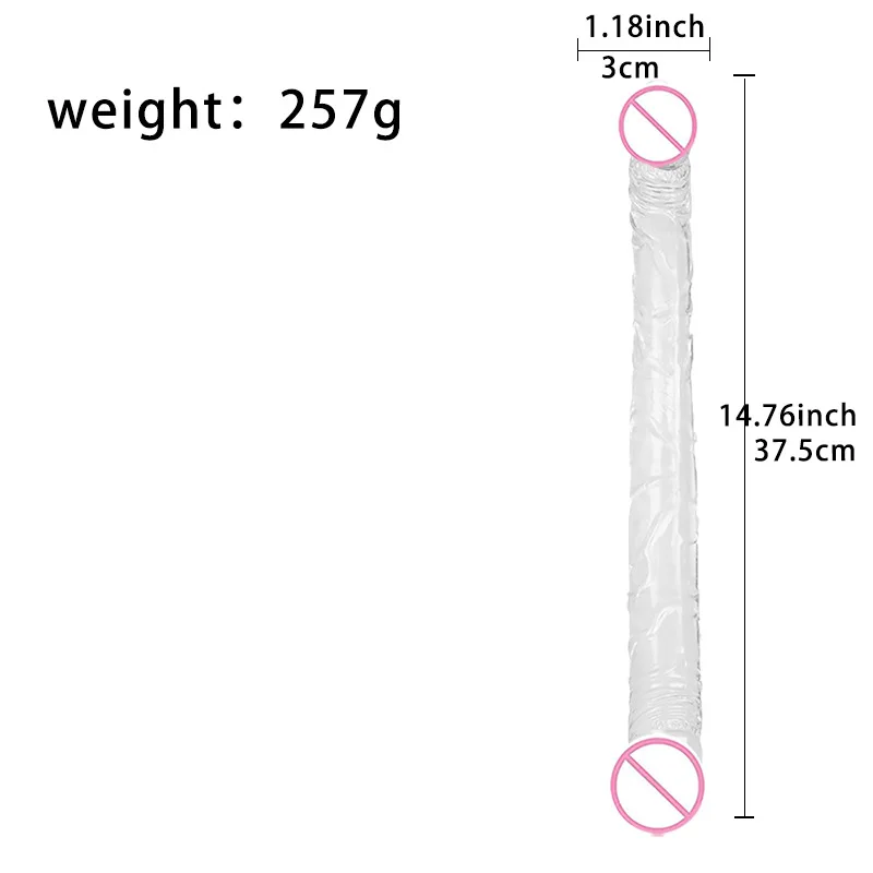 Realistic Dildo Double Ended Dildo Sex Toy For Woman TPE Erotic Soft Long Jelly Dildo for Lesbian Flexible Big Penis Masturbator