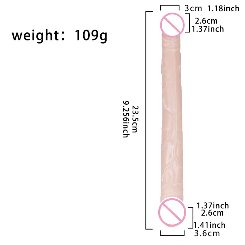 Realistic Dildo Double Ended Dildo Sex Toy For Woman TPE Erotic Soft Long Jelly Dildo for Lesbian Flexible Big Penis Masturbator