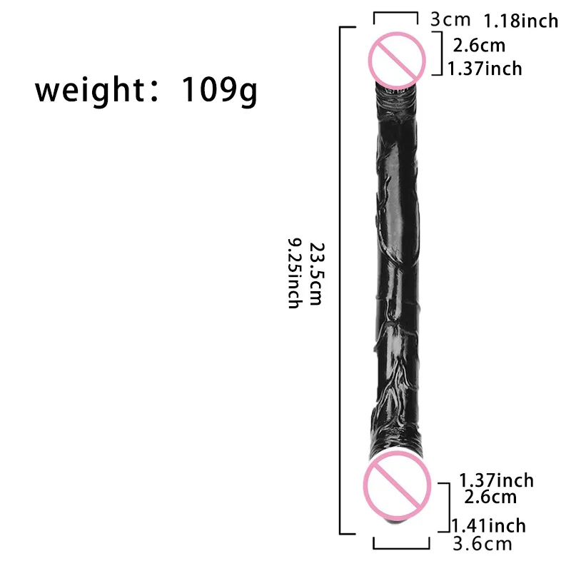 Realistic Dildo Double Ended Dildo Sex Toy For Woman TPE Erotic Soft Long Jelly Dildo for Lesbian Flexible Big Penis Masturbator