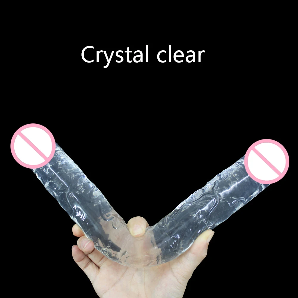 Realistic Dildo Double Ended Dildo Sex Toy For Woman TPE Erotic Soft Long Jelly Dildo for Lesbian Flexible Big Penis Masturbator