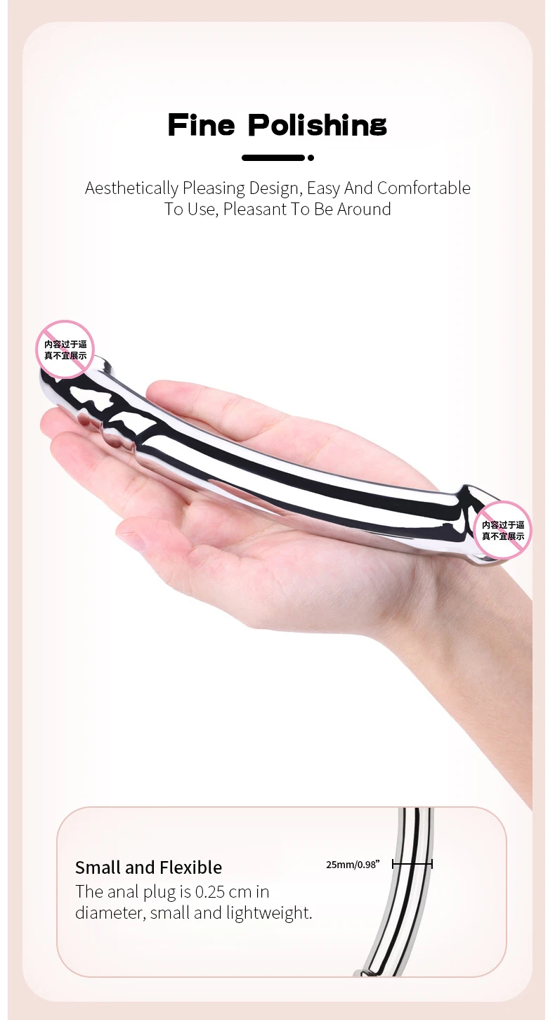 Metal Double-Ended Anal Plug Realistic Female Dildos Stainless Steels Anal Prostate Massager Adult Products For Men And Women Metal Double-Ended Anal Plug Realistic Female Dildos Stainless Steels Anal Prostate Massager Adult Products For Men And Women