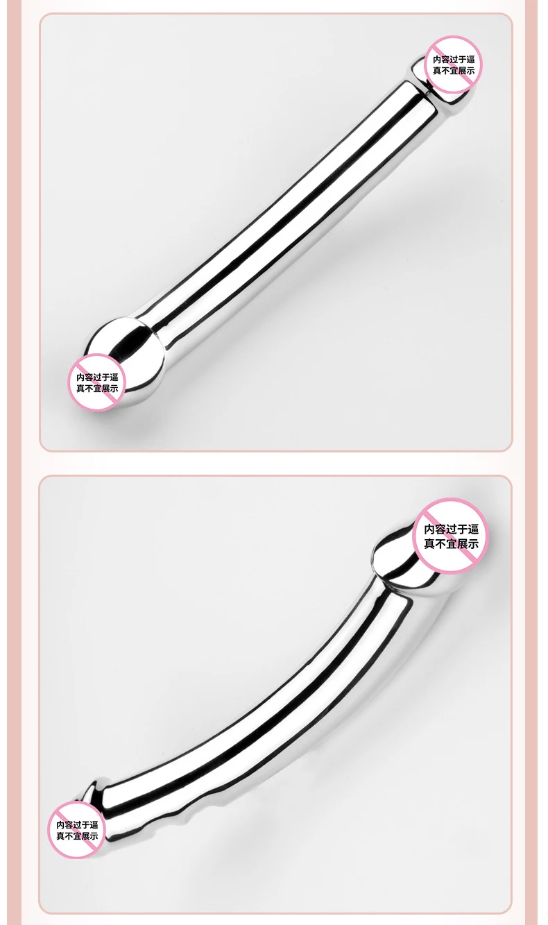 Metal Double-Ended Anal Plug Realistic Female Dildos Stainless Steels Anal Prostate Massager Adult Products For Men And Women Metal Double-Ended Anal Plug Realistic Female Dildos Stainless Steels Anal Prostate Massager Adult Products For Men And Women