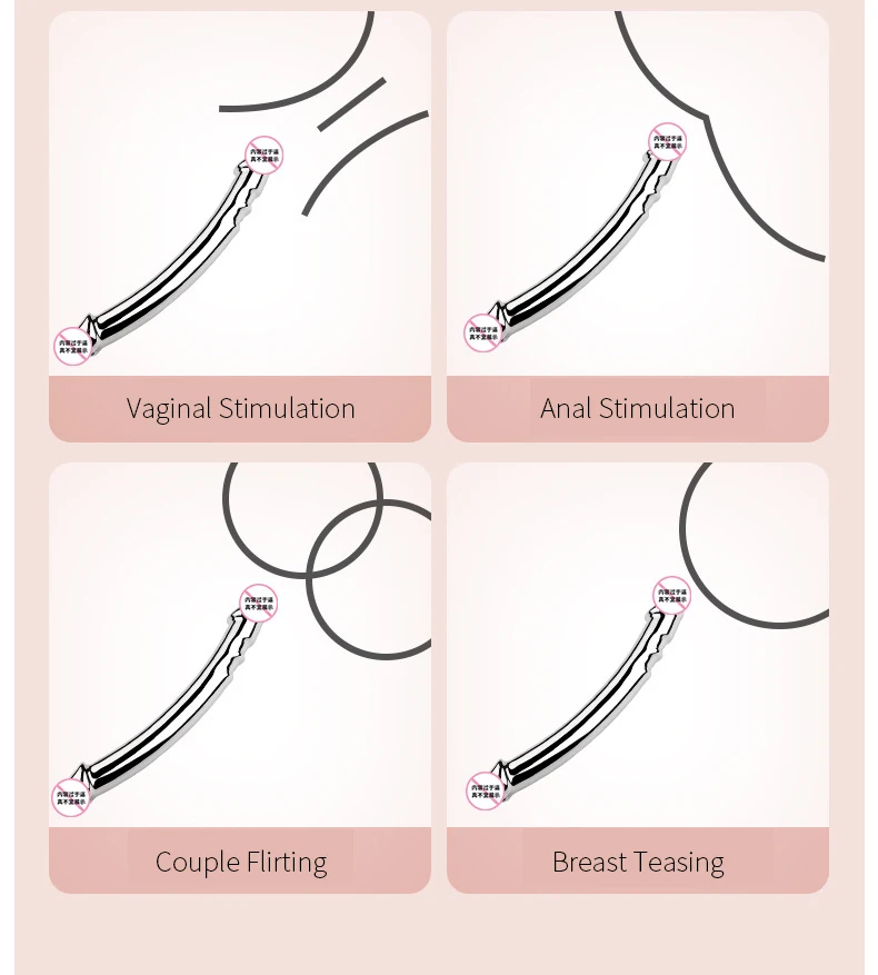 Metal Double-Ended Anal Plug Realistic Female Dildos Stainless Steels Anal Prostate Massager Adult Products For Men And Women Metal Double-Ended Anal Plug Realistic Female Dildos Stainless Steels Anal Prostate Massager Adult Products For Men And Women