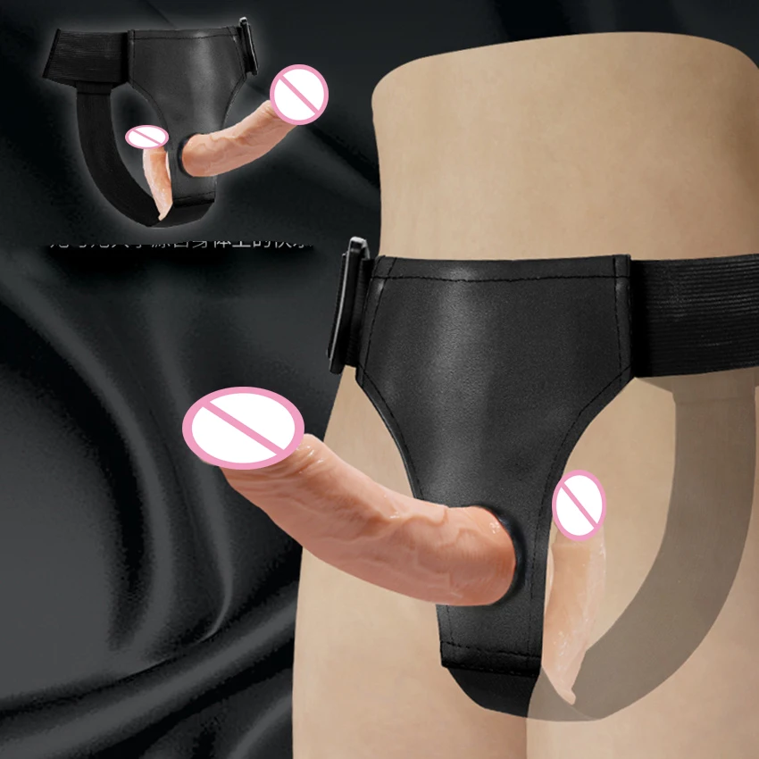 Double Penis Dual Ended Strapon Ultra Elastic Harness Belt Strap On Dildo Adult Sex Toys for Woman Couples Anal Dildos Vibrator