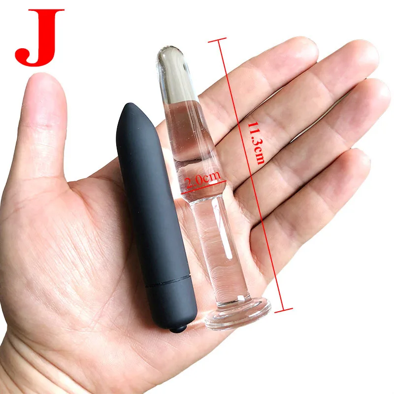 Big Pyrex Glass Dildo Glass Artificial Penis Dick Double Ended Huge Long Crystal Dildo Penis Anal Beads Butt Plug Sex Products