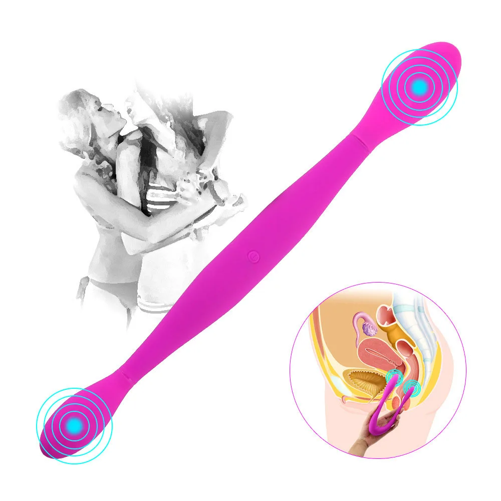 EXVOID Dildo Vibrator for Women Men Lesbian Toys Double Ended Penis Prostate G-spot Massager Sex Toys for Couples Masturbator