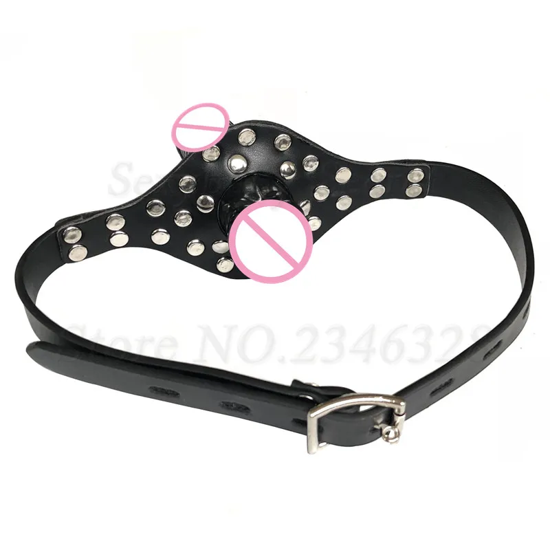 Double-Ended Dildos Gag Strap On Open Mouth Dong Plug PU Leather Harness Realistic Cock Bondage Adult Games Sex Toys For Couples Double-Ended Dildos Gag Strap On Open Mouth Dong Plug PU Leather Harness Realistic Cock Bondage Adult Games Sex Toys For Couples