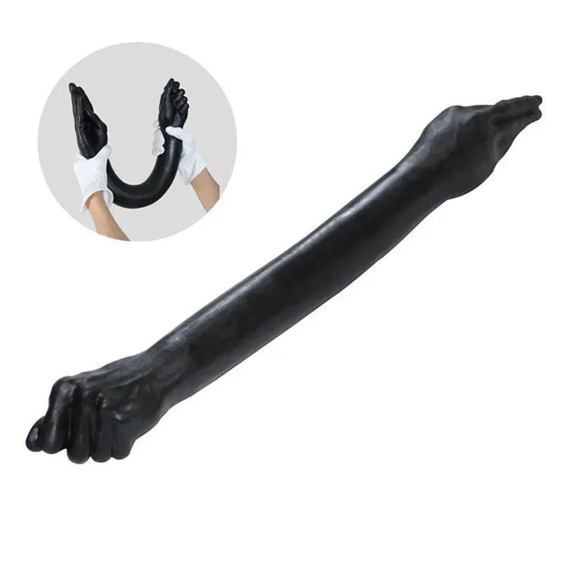 Super Big 65cm Long Black Arm Fisting Fist Dilso Huge Double Ended Dildos Vaginal Anal Plug Sex Toys For Woman Masturbation Super Big 65cm Long Black Arm Fisting Fist Dilso Huge Double Ended Dildos Vaginal Anal Plug Sex Toys For Woman Masturbation