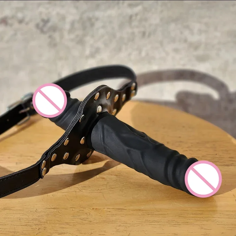 Fetish Double-Ended Dildo Gag Open Mouth Gag Dildo Lesbian Strapon Harness Erotic bdsm Bondage Adult Games Sex Toys for Couples Fetish Double-Ended Dildo Gag Open Mouth Gag Dildo Lesbian Strapon Harness Erotic bdsm Bondage Adult Games Sex Toys for Couples