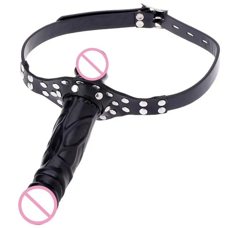 Fetish Double-Ended Dildo Gag Open Mouth Gag Dildo Lesbian Strapon Harness Erotic bdsm Bondage Adult Games Sex Toys for Couples Fetish Double-Ended Dildo Gag Open Mouth Gag Dildo Lesbian Strapon Harness Erotic bdsm Bondage Adult Games Sex Toys for Couples