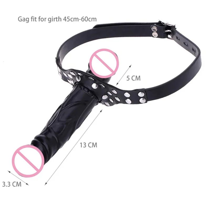 Fetish Double-Ended Dildo Gag Open Mouth Gag Dildo Lesbian Strapon Harness Erotic bdsm Bondage Adult Games Sex Toys for Couples Fetish Double-Ended Dildo Gag Open Mouth Gag Dildo Lesbian Strapon Harness Erotic bdsm Bondage Adult Games Sex Toys for Couples