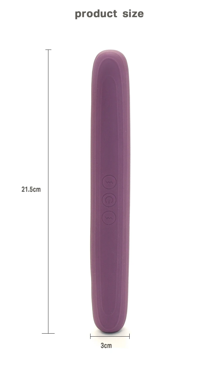 22cm double-ended flexible dildo lesbian anal G-spot stimulation sex toy for male and female couples