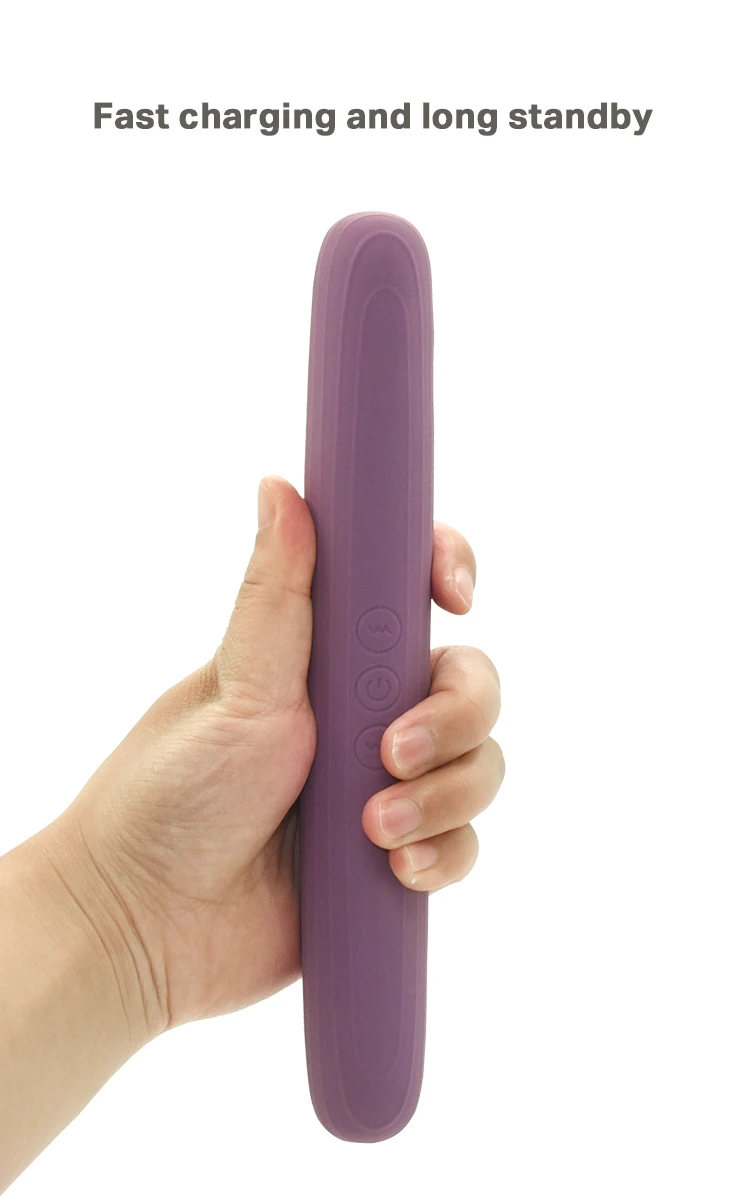 22cm double-ended flexible dildo lesbian anal G-spot stimulation sex toy for male and female couples