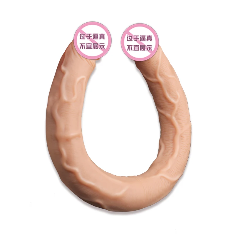 Double Ended Silicone Dildo Realistic Dong Cock Toy for Female G-Spot Massager Vagina Toy Fake Penis Dildo for Lesbians Anal