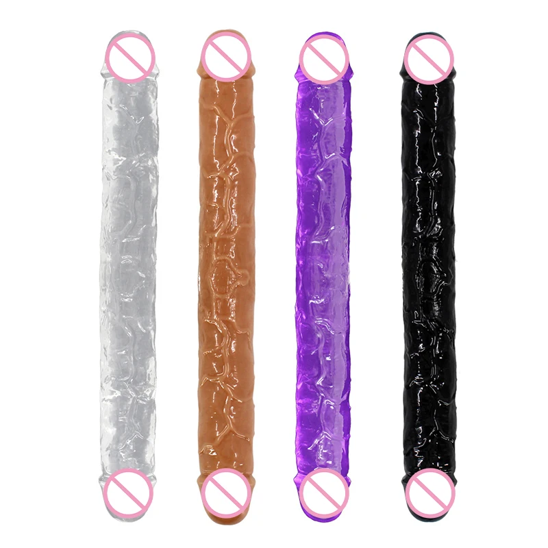 Double Head Dildo Big Dick for Women Oversized Thick Dummy Penis Can Be Used on Both Ends Lesbian Sex Toys Adult Game Products