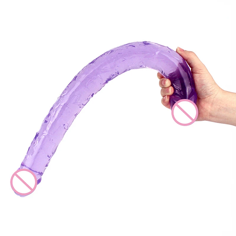 Double Head Dildo Big Dick for Women Oversized Thick Dummy Penis Can Be Used on Both Ends Lesbian Sex Toys Adult Game Products