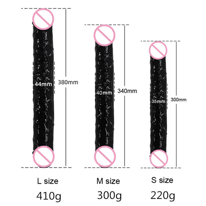 Double Head Dildo Big Dick for Women Oversized Thick Dummy Penis Can Be Used on Both Ends Lesbian Sex Toys Adult Game Products